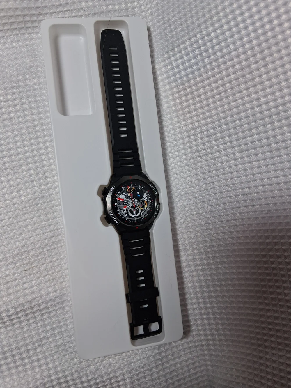 Black Smartwatch with Skeleton Dial - Unbranded